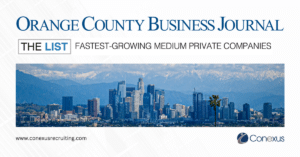 Conexus Recruiting Named One of the "Fastest Growing Medium Private Companies" By Orange County Business Journal