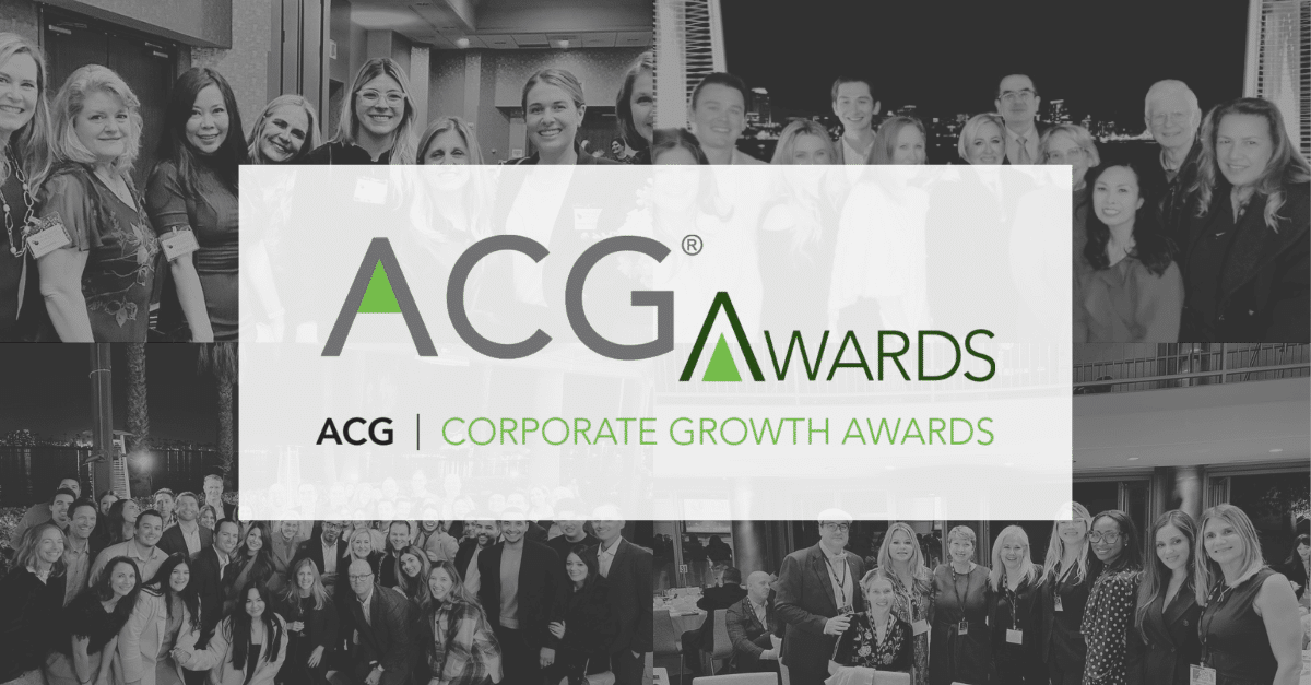 ACG Awards event image collage shows diverse groups of smiling attendees at a gala, exuding a celebratory and professional atmosphere.