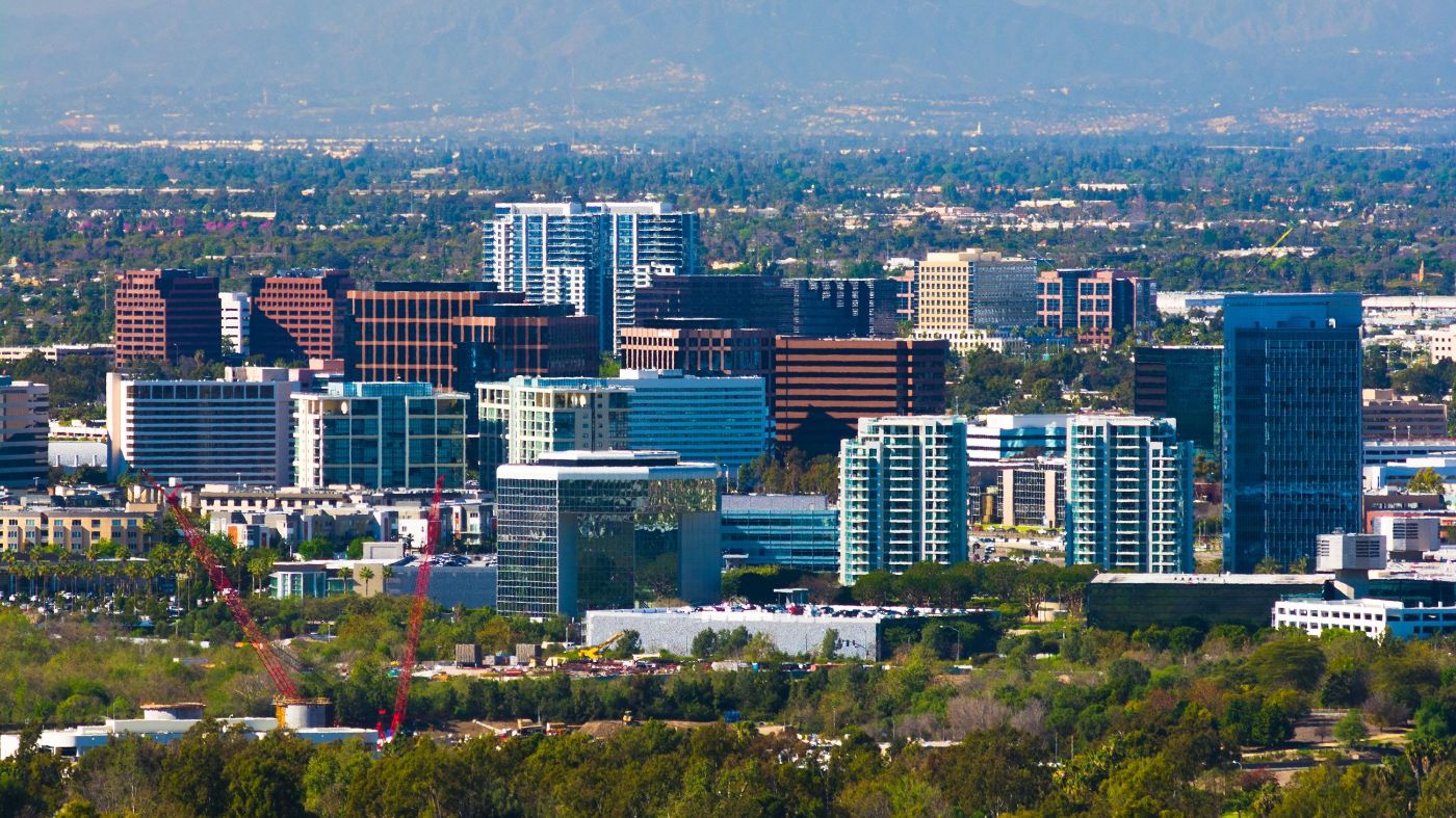 Irvine Business District skyline